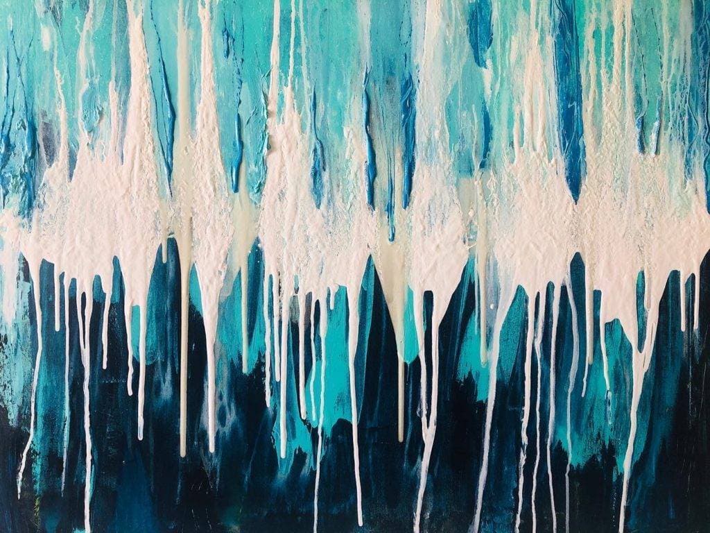OCEAN WAVES Artists Belma Bozkurt Painting Fabled Gallery https://fabledgallery.art/product/ocean-waves/